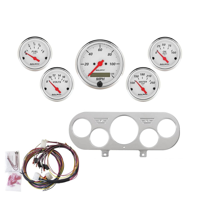 AutoMeter AutoMeter Arctic White Instrument Clusters 7044-AW Autofit