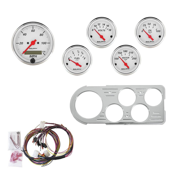AutoMeter AutoMeter Arctic White Instrument Clusters 7046-AW Autofit
