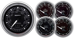 Autometer Autometer Autometer Chrono Chrome Series 5-Piece Gauge Kit (AU9708) Autofit