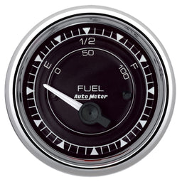 Autometer Autometer Autometer Chrono Chrome Series Fuel Level Gauge (AU9716) Autofit