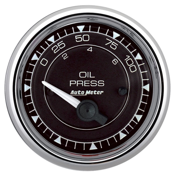 Autometer Autometer Autometer Chrono Chrome Series Oil Pressure Gauge (AU9727) Autofit