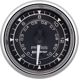 Autometer Autometer Autometer Chrono Chrome Series Pressure Gauge (AU9762) Autofit