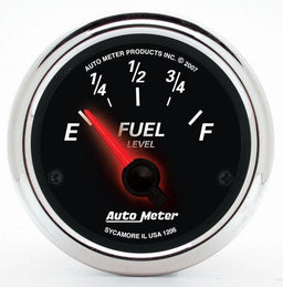Autometer Autometer Autometer Designer Black II Fuel Level Gauge (AU1206) Autofit