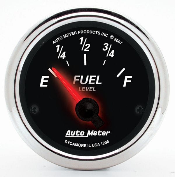 Autometer Autometer Autometer Designer Black II Fuel Level Gauge (AU1206) Autofit