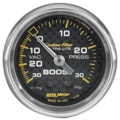 AutoMeter AutoMeter Carbon Fiber Ultra-Lite Analog Gauges 4703 Autofit