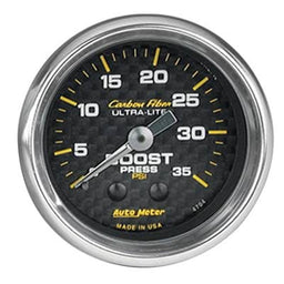 AutoMeter AutoMeter Carbon Fiber Ultra-Lite Analog Gauges 4704 Autofit