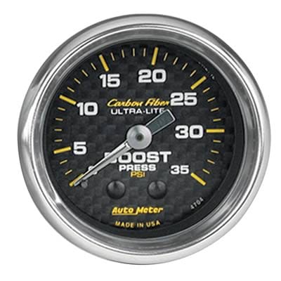 AutoMeter AutoMeter Carbon Fiber Ultra-Lite Analog Gauges 4704 Autofit