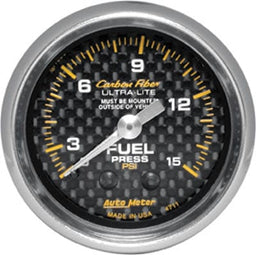AutoMeter AutoMeter Carbon Fiber Ultra-Lite Analog Gauges 4711 Autofit