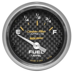 AutoMeter AutoMeter Carbon Fiber Ultra-Lite Analog Gauges 4714 Autofit