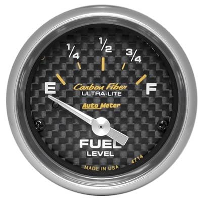 AutoMeter AutoMeter Carbon Fiber Ultra-Lite Analog Gauges 4714 Autofit