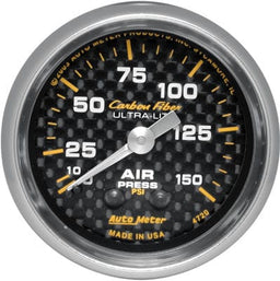 AutoMeter AutoMeter Carbon Fiber Ultra-Lite Analog Gauges 4720 Autofit