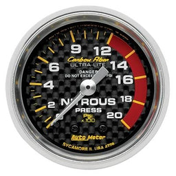 AutoMeter AutoMeter Carbon Fiber Ultra-Lite Analog Gauges 4728 Autofit