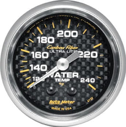 AutoMeter AutoMeter Carbon Fiber Ultra-Lite Analog Gauges 4732 Autofit