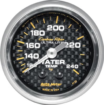 AutoMeter AutoMeter Carbon Fiber Ultra-Lite Analog Gauges 4732 Autofit