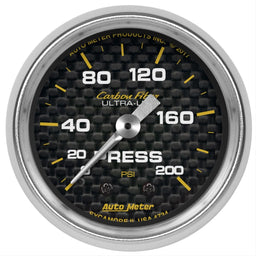AutoMeter AutoMeter Carbon Fiber Ultra-Lite Analog Gauges 4734 Autofit