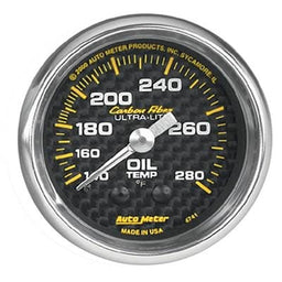 AutoMeter AutoMeter Carbon Fiber Ultra-Lite Analog Gauges 4741 Autofit