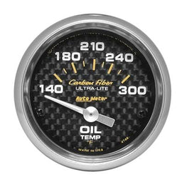 AutoMeter AutoMeter Carbon Fiber Ultra-Lite Analog Gauges 4748 Autofit