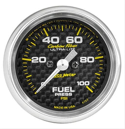 AutoMeter AutoMeter Carbon Fiber Ultra-Lite Analog Gauges 4761 Autofit