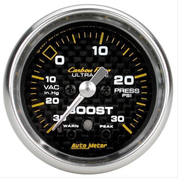 AutoMeter AutoMeter Carbon Fiber Ultra-Lite Analog Gauges 4777 Autofit