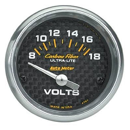 AutoMeter AutoMeter Carbon Fiber Ultra-Lite Analog Gauges 4791 Autofit