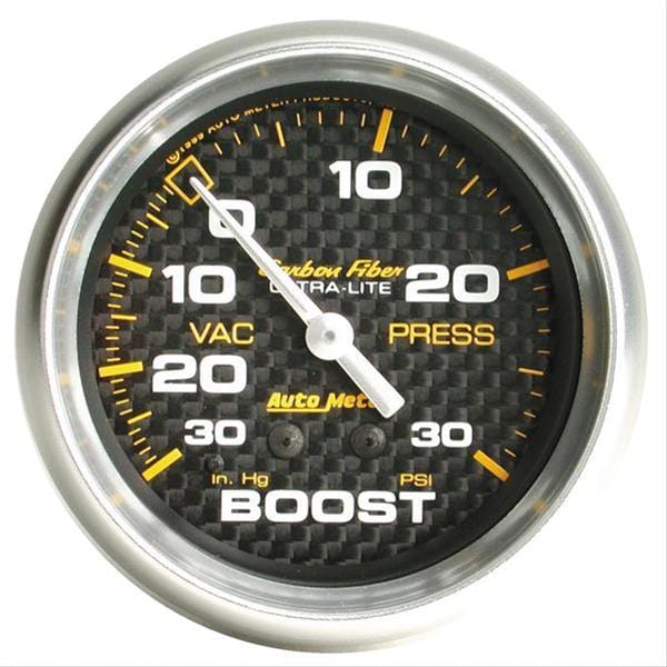 AutoMeter AutoMeter Carbon Fiber Ultra-Lite Analog Gauges 4803 Autofit