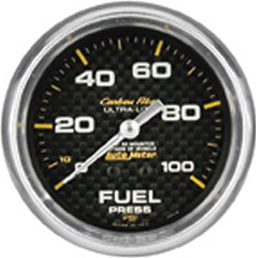AutoMeter AutoMeter Carbon Fiber Ultra-Lite Analog Gauges 4812 Autofit