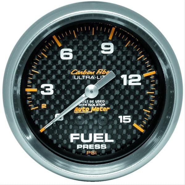AutoMeter AutoMeter Carbon Fiber Ultra-Lite Analog Gauges 4813 Autofit