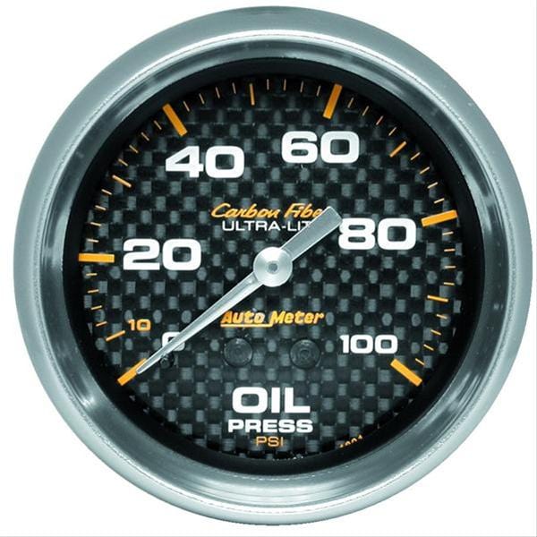 AutoMeter AutoMeter Carbon Fiber Ultra-Lite Analog Gauges 4821 Autofit