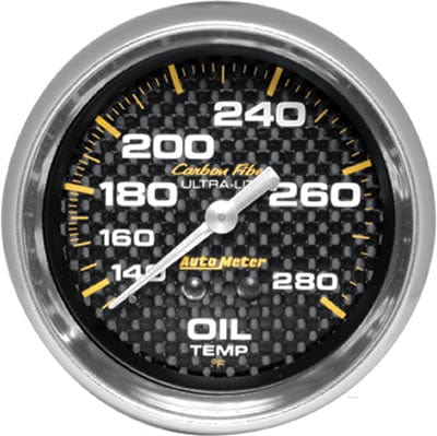 AutoMeter AutoMeter Carbon Fiber Ultra-Lite Analog Gauges 4841 Autofit