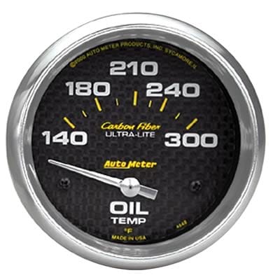 AutoMeter AutoMeter Carbon Fiber Ultra-Lite Analog Gauges 4848 Autofit