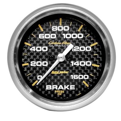 AutoMeter AutoMeter Carbon Fiber Ultra-Lite Analog Gauges 4867 Autofit