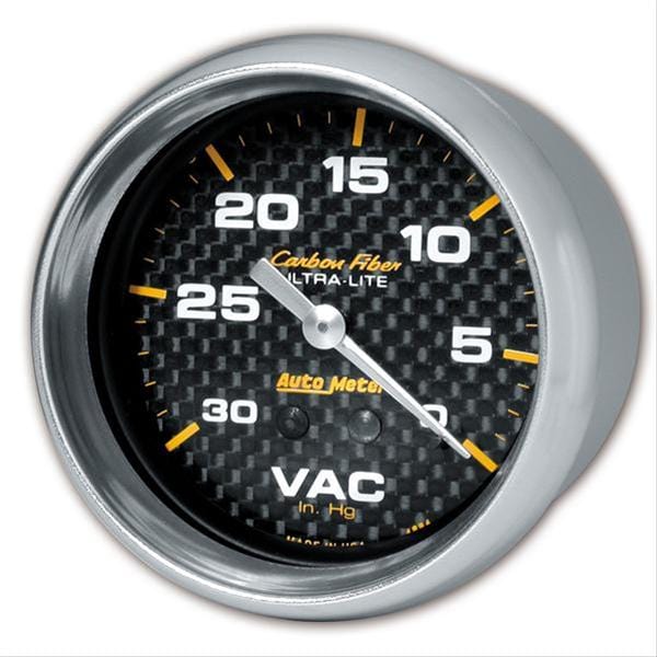 AutoMeter AutoMeter Carbon Fiber Ultra-Lite Analog Gauges 4884 Autofit