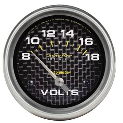 AutoMeter AutoMeter Carbon Fiber Ultra-Lite Analog Gauges 4891 Autofit