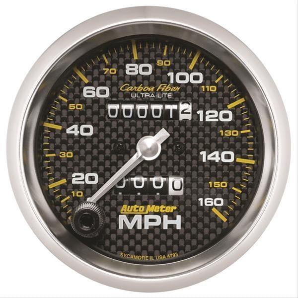 AutoMeter AutoMeter Carbon Fiber Ultra-Lite Speedometers 4793 Autofit