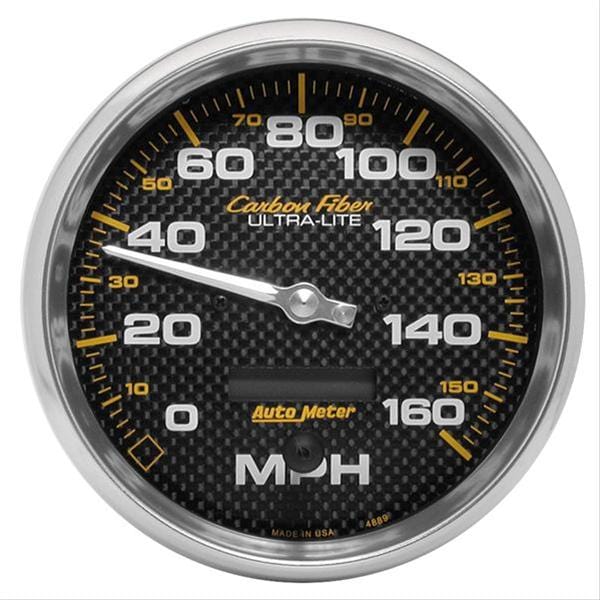 AutoMeter AutoMeter Carbon Fiber Ultra-Lite Speedometers 4889 Autofit