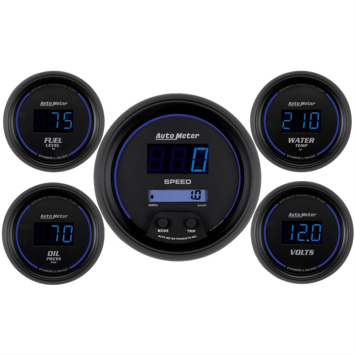 AutoMeter AutoMeter Cobalt Digital Series Gauge Kits 6900 Autofit