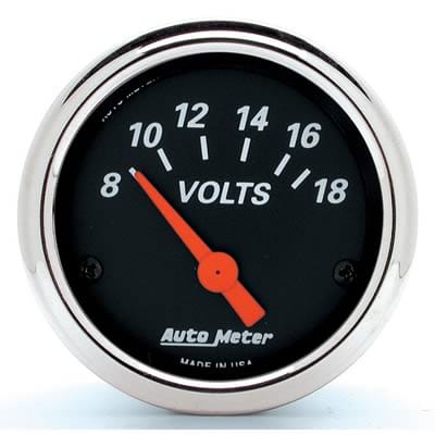 AutoMeter AutoMeter Designer Black Analog Gauges 1483 Autofit