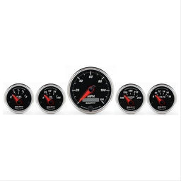 AutoMeter AutoMeter Designer Black II Analog Gauge Kits 1201 Autofit