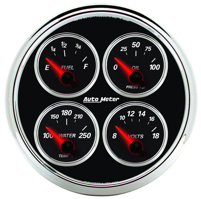 AutoMeter AutoMeter Designer Black II Analog Gauge Kits 1211 Autofit