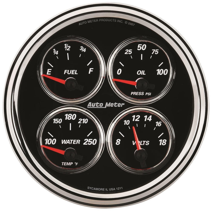 AutoMeter AutoMeter Designer Black II Analog Gauge Kits 1211 Autofit
