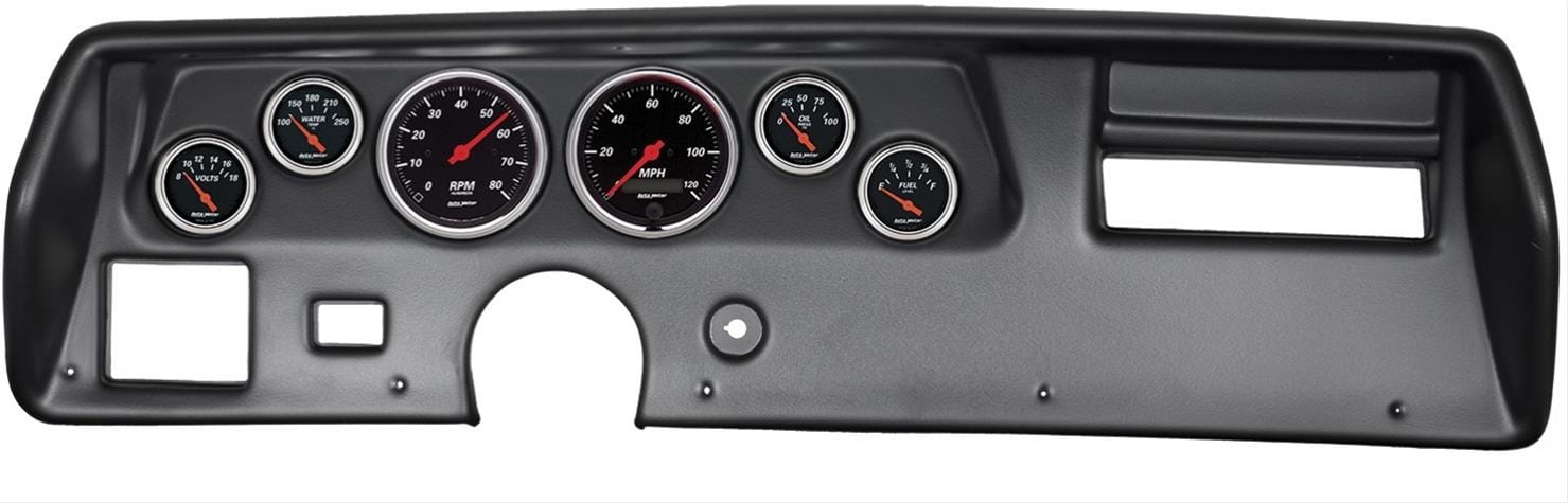 AutoMeter AutoMeter Designer Black Instrument Clusters 7025-DB Autofit