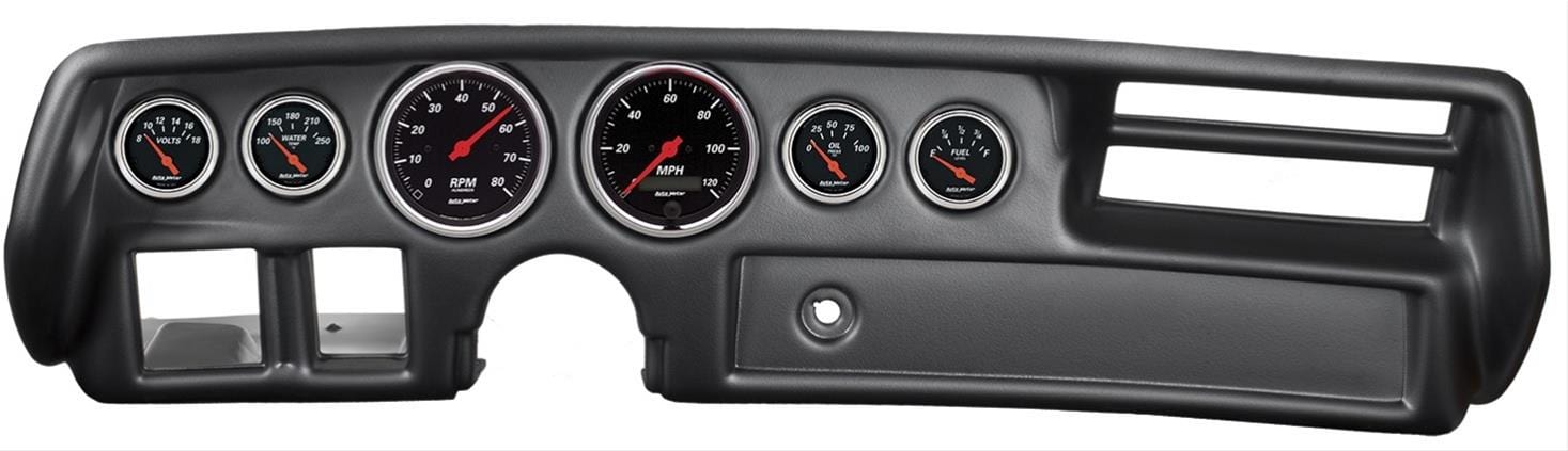 AutoMeter AutoMeter Designer Black Instrument Clusters 7026-DB Autofit