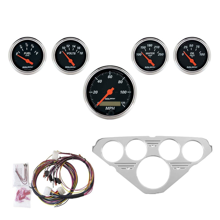 AutoMeter AutoMeter Designer Black Instrument Clusters 7036-DB Autofit