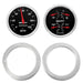AutoMeter AutoMeter Designer Black Instrument Clusters 7037-06 Autofit