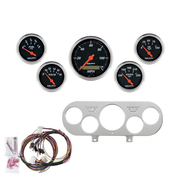 AutoMeter AutoMeter Designer Black Instrument Clusters 7044-DB Autofit