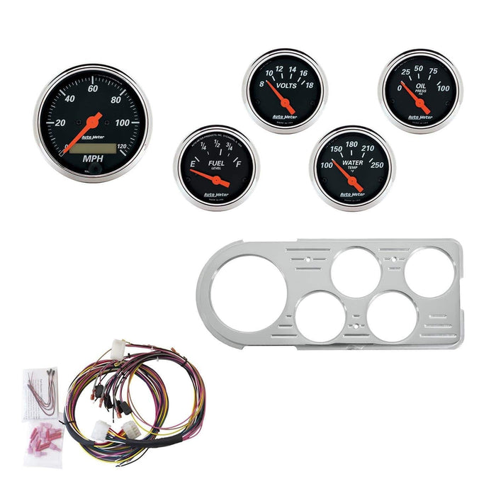 AutoMeter AutoMeter Designer Black Instrument Clusters 7046-DB Autofit