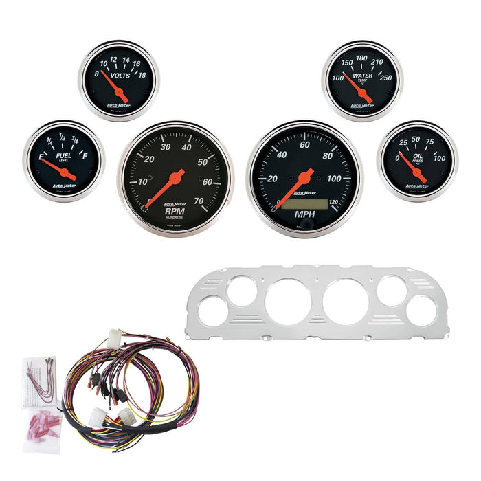 AutoMeter AutoMeter Designer Black Instrument Clusters 7047-DB Autofit