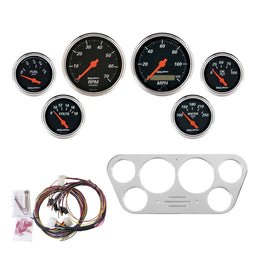 AutoMeter AutoMeter Designer Black Instrument Clusters 7048-DB Autofit