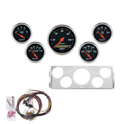 AutoMeter AutoMeter Designer Black Instrument Clusters 7057-DB Autofit