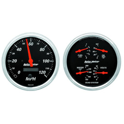 AutoMeter AutoMeter Designer Black Series Analog Gauge Kits 1403 Autofit
